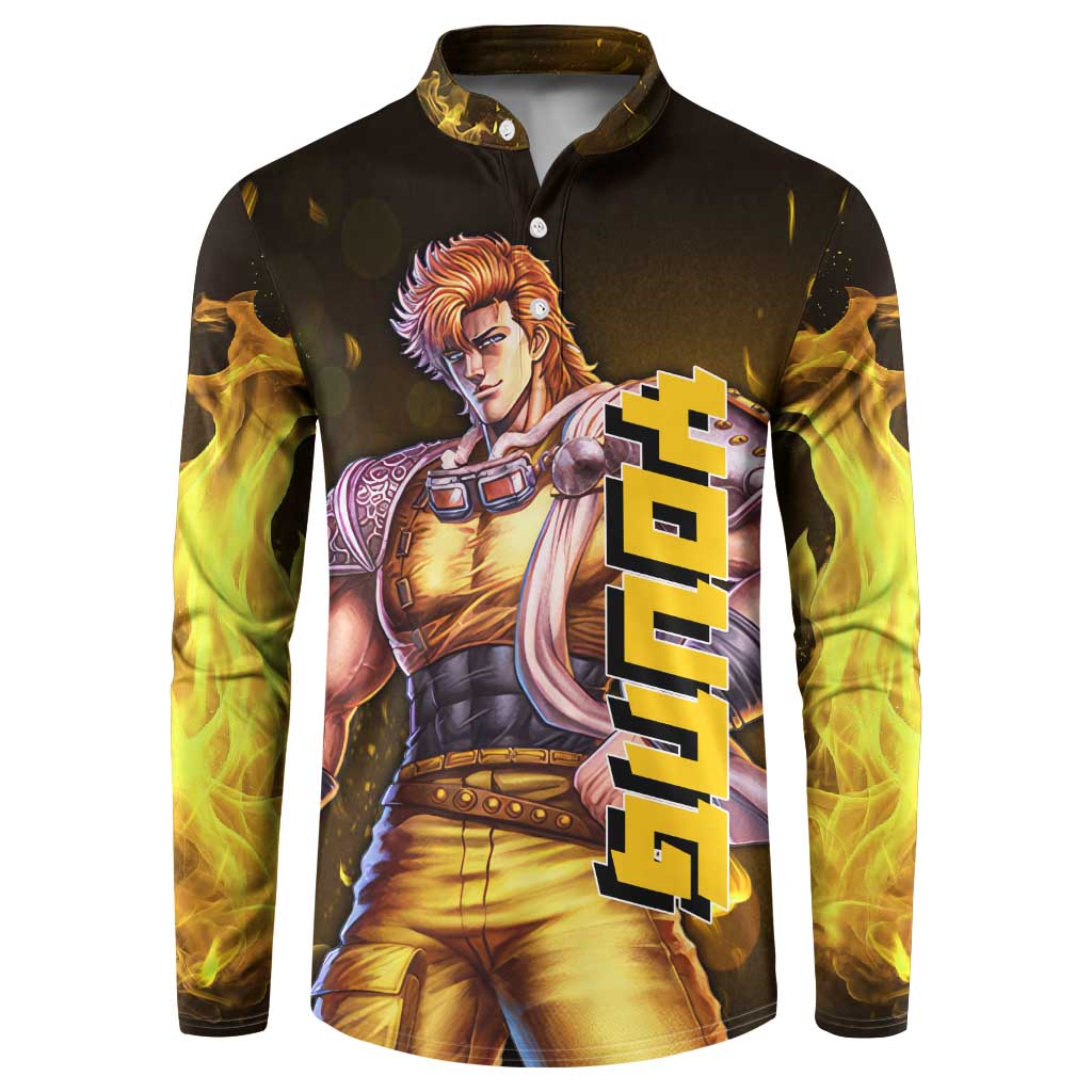 Young - Fist Of The North Star Button Sweatshirt Anime Style