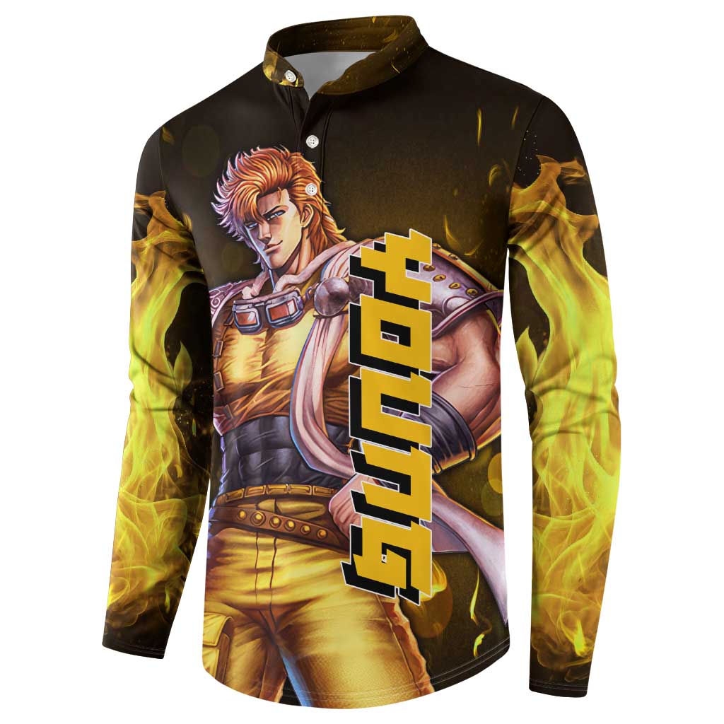 Young - Fist Of The North Star Button Sweatshirt Anime Style