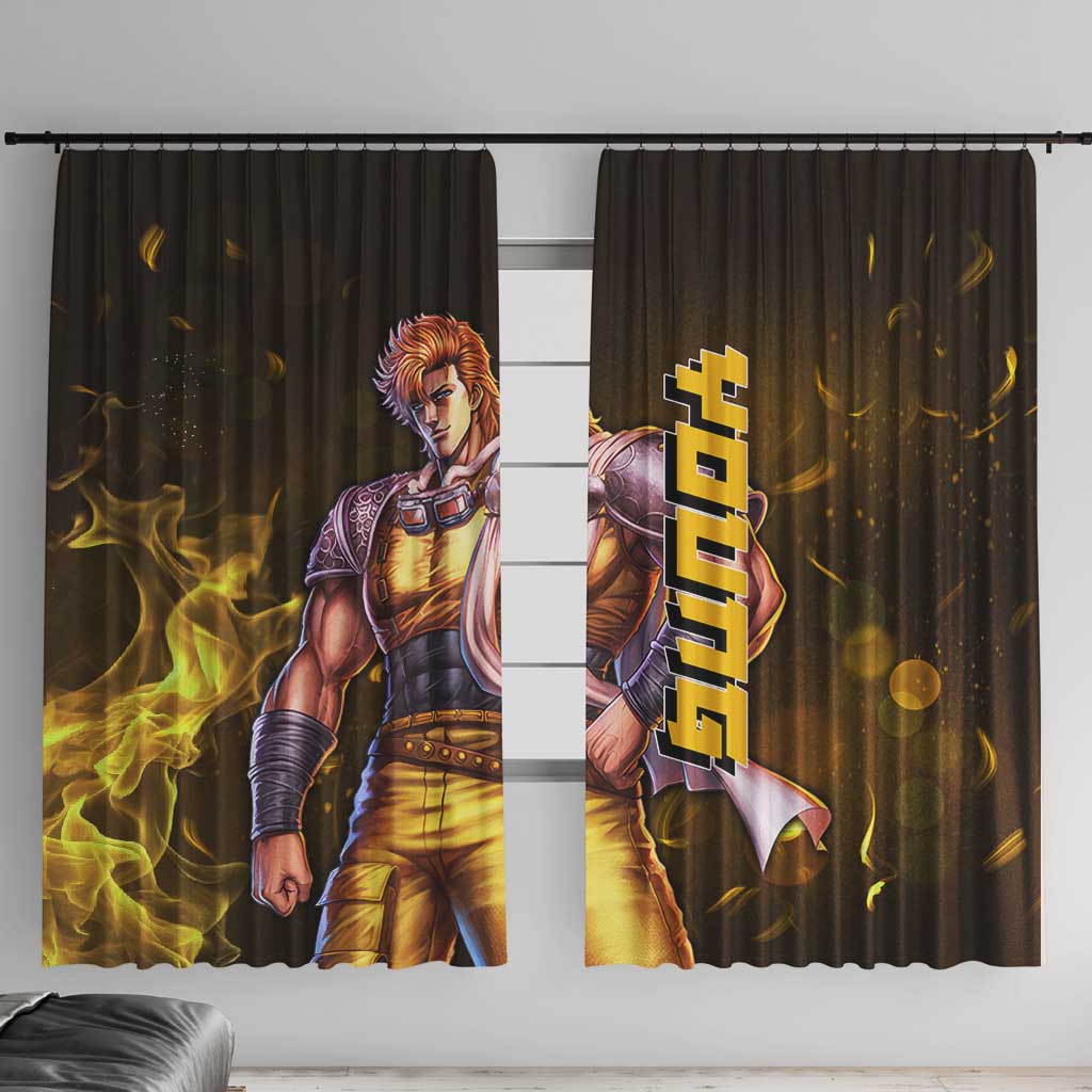 Young - Fist Of The North Star Window Curtain Anime Style