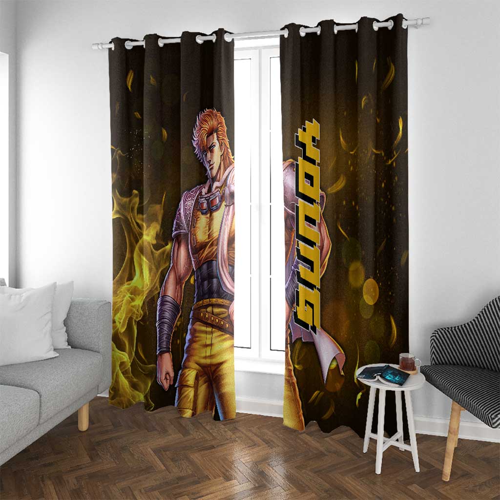 Young - Fist Of The North Star Window Curtain Anime Style