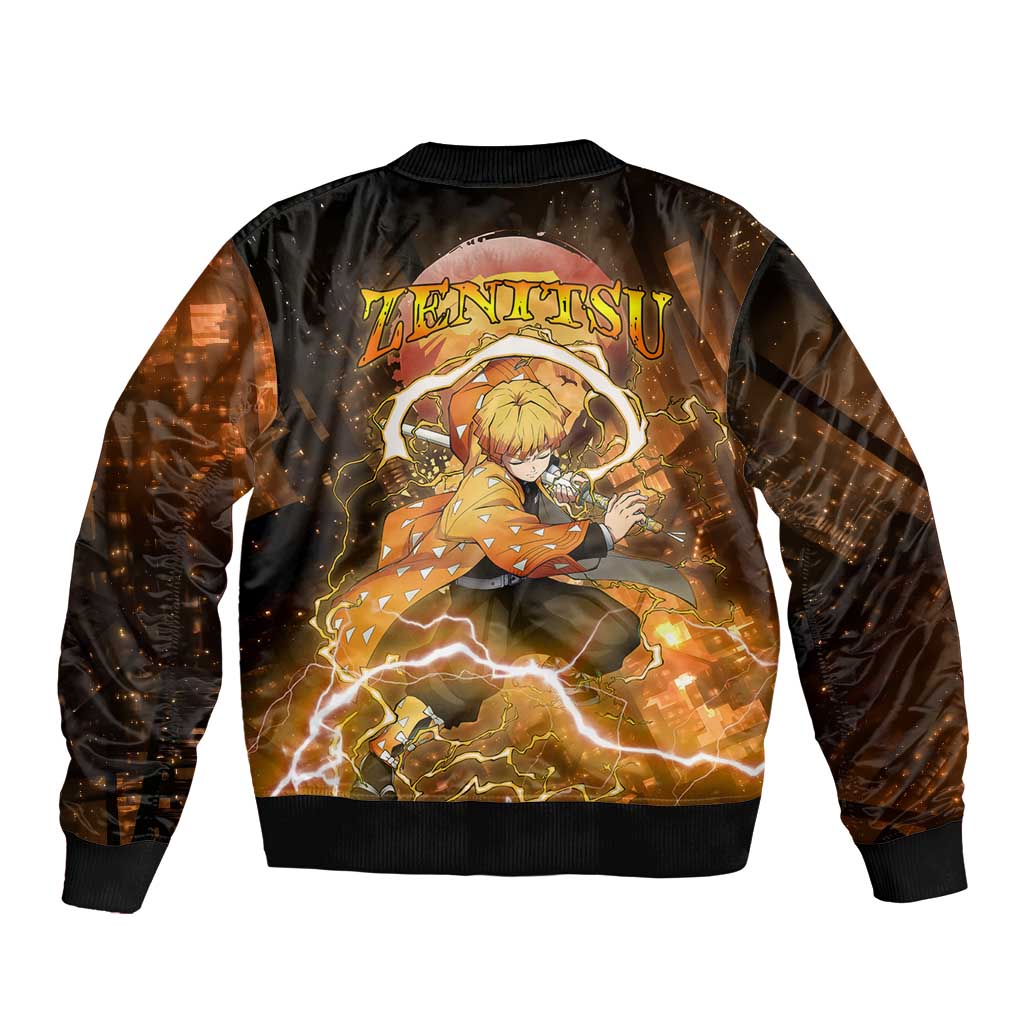 Nenitsu - Infinity Castle - Demon Slayer Bomber Jacket Anime Style