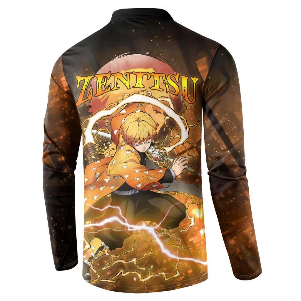 Nenitsu - Infinity Castle - Demon Slayer Button Sweatshirt Anime Style