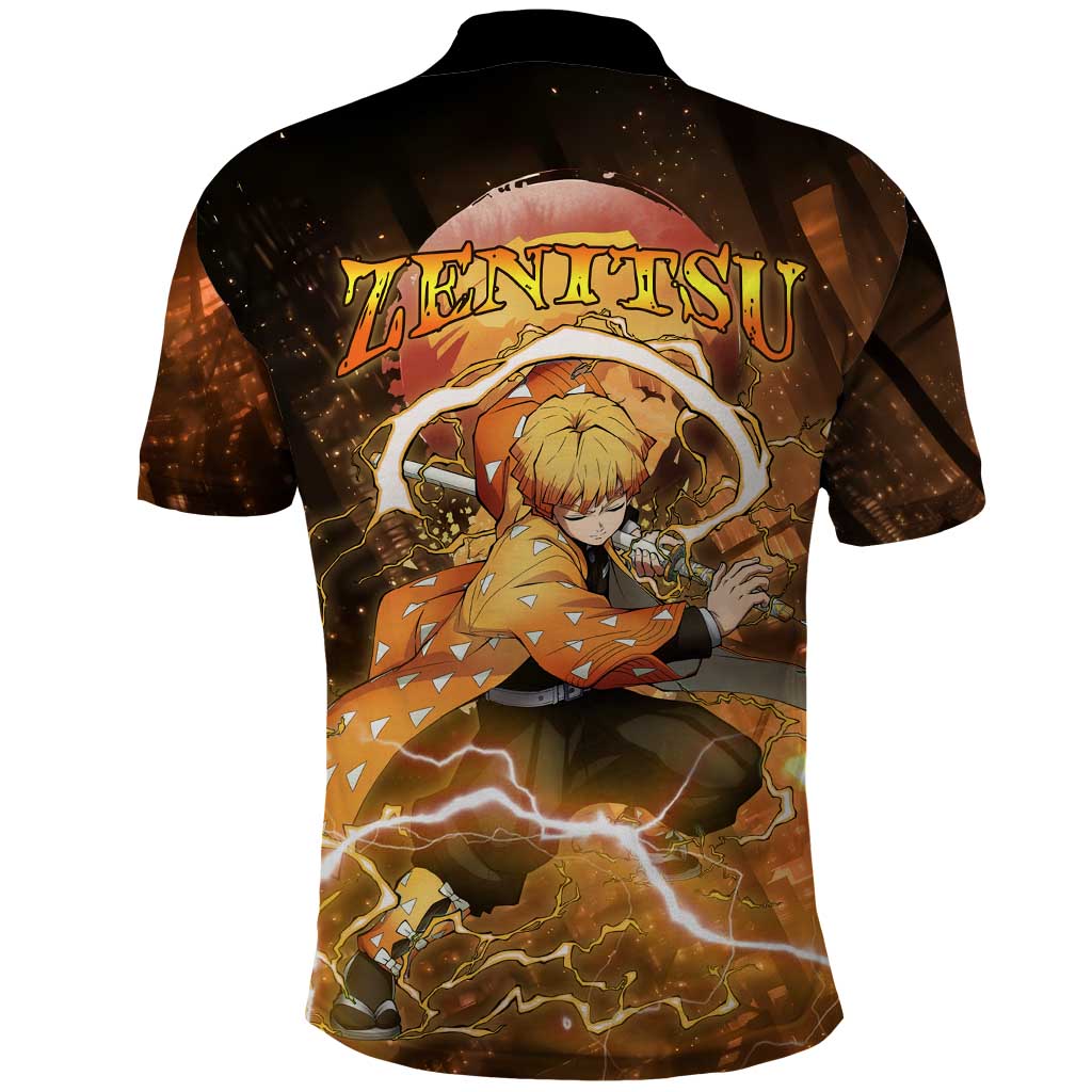 Nenitsu - Infinity Castle - Demon Slayer Polo Shirt Anime Style