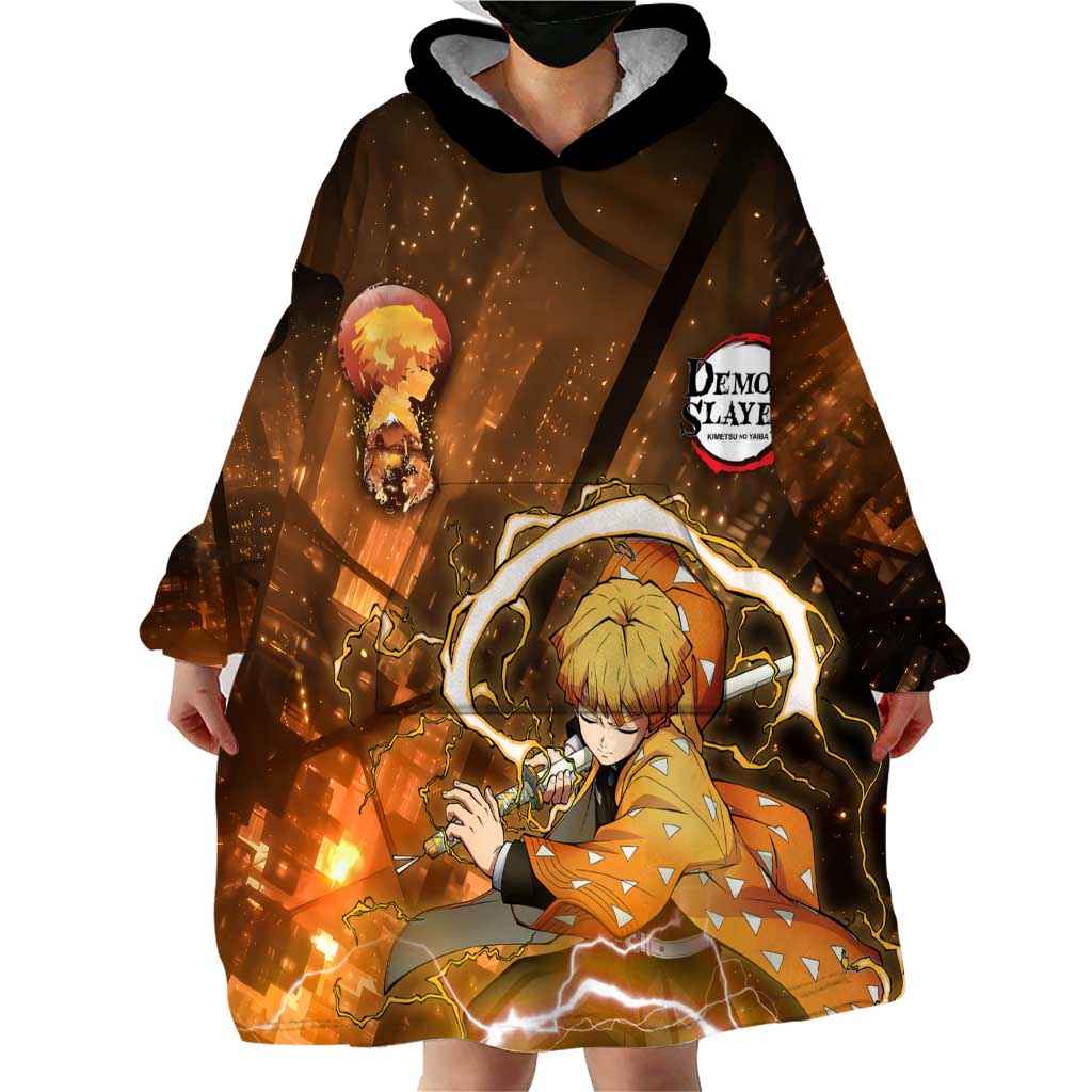 Nenitsu - Infinity Castle - Demon Slayer Wearable Blanket Hoodie Anime Style