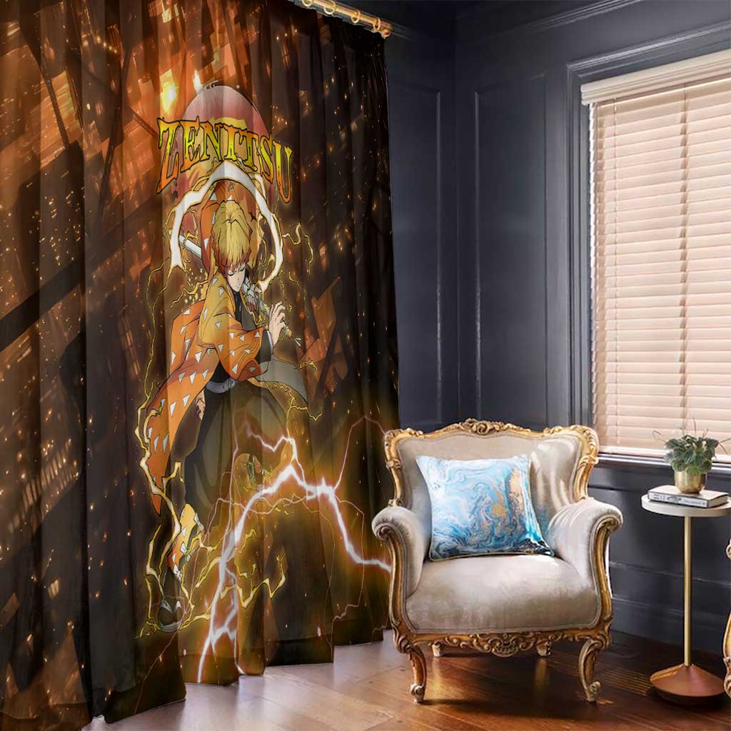 Nenitsu - Infinity Castle - Demon Slayer Window Curtain Anime Style