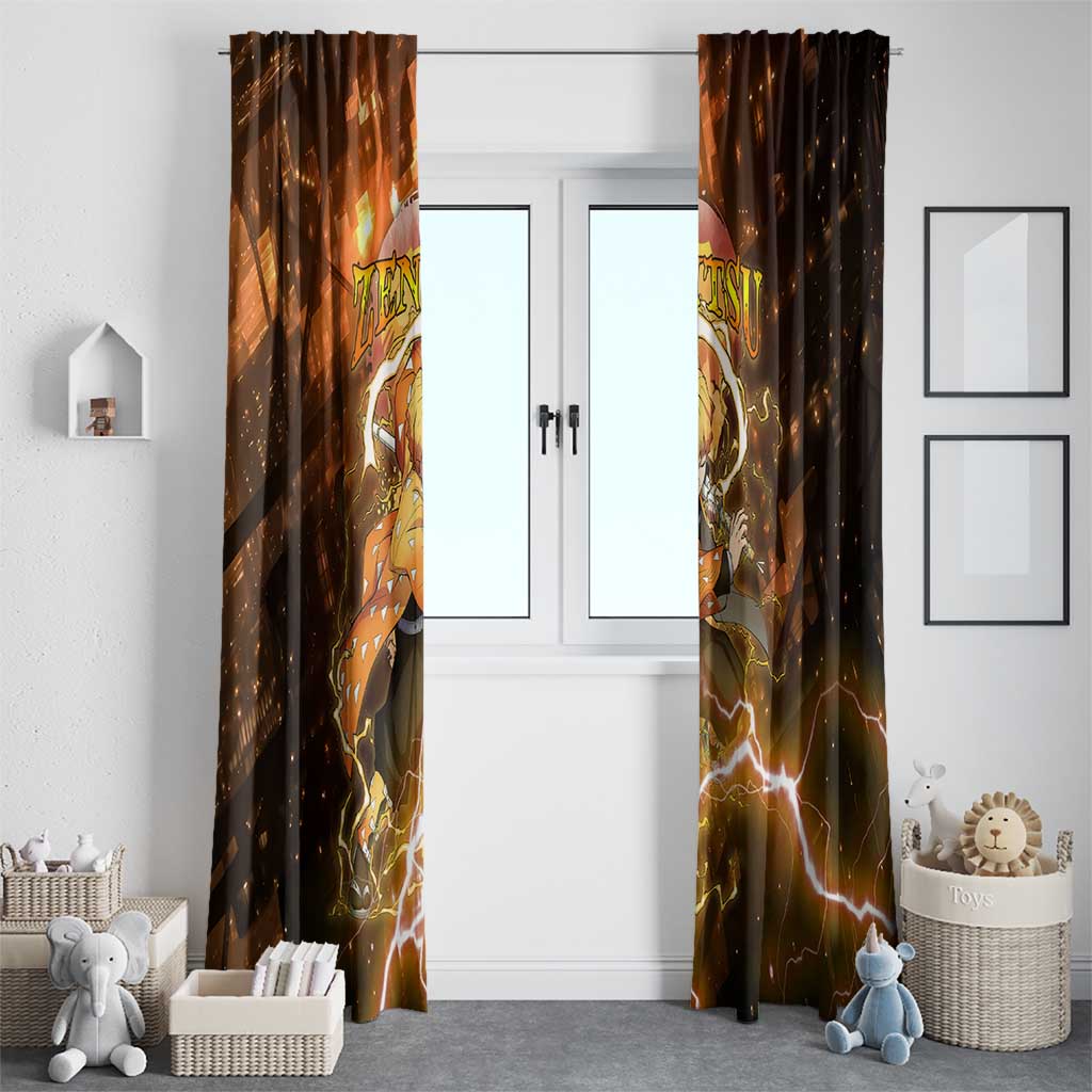 Nenitsu - Infinity Castle - Demon Slayer Window Curtain Anime Style