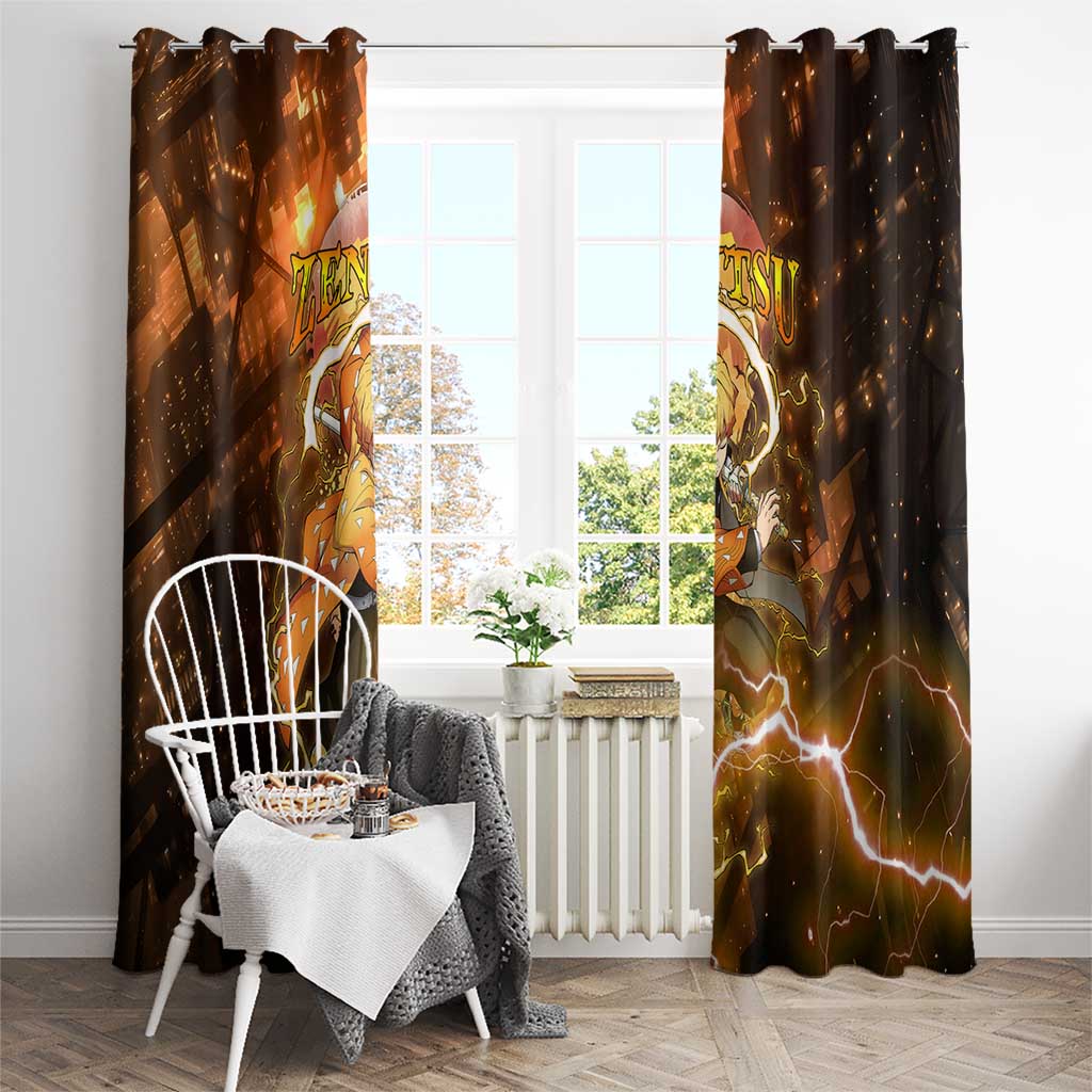 Nenitsu - Infinity Castle - Demon Slayer Window Curtain Anime Style