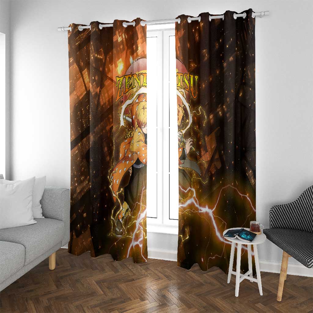 Nenitsu - Infinity Castle - Demon Slayer Window Curtain Anime Style