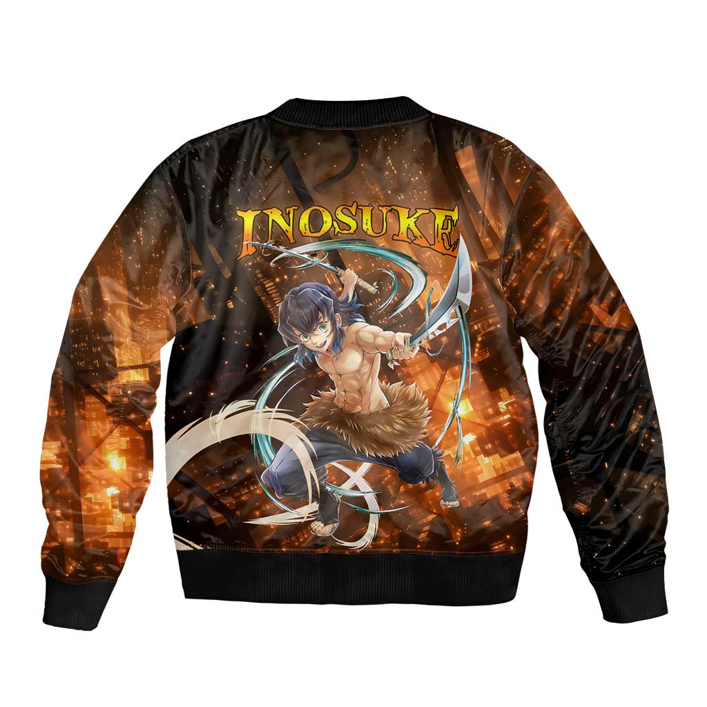 Inosuke - Infinity Castle - Demon Slayer Bomber Jacket Anime Style