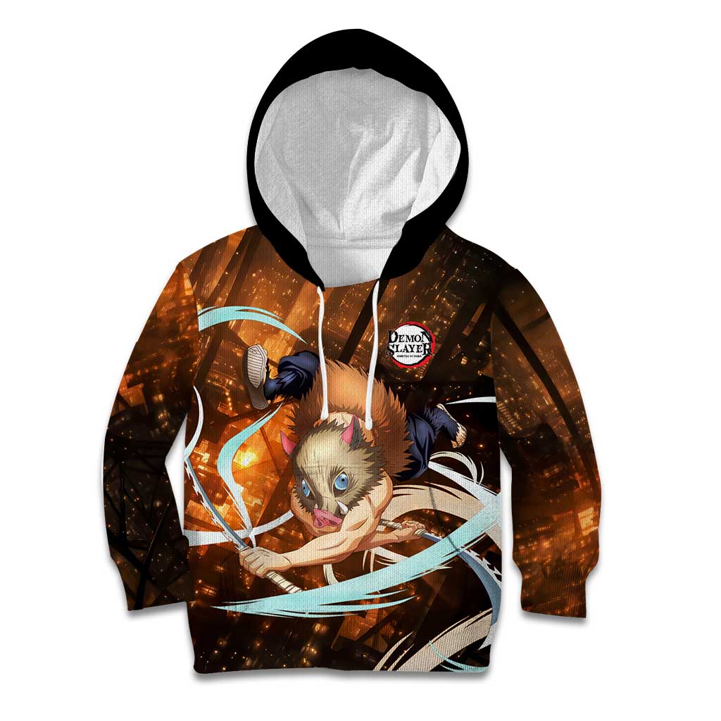 Inosuke - Infinity Castle - Demon Slayer Kid Hoodie Anime Style