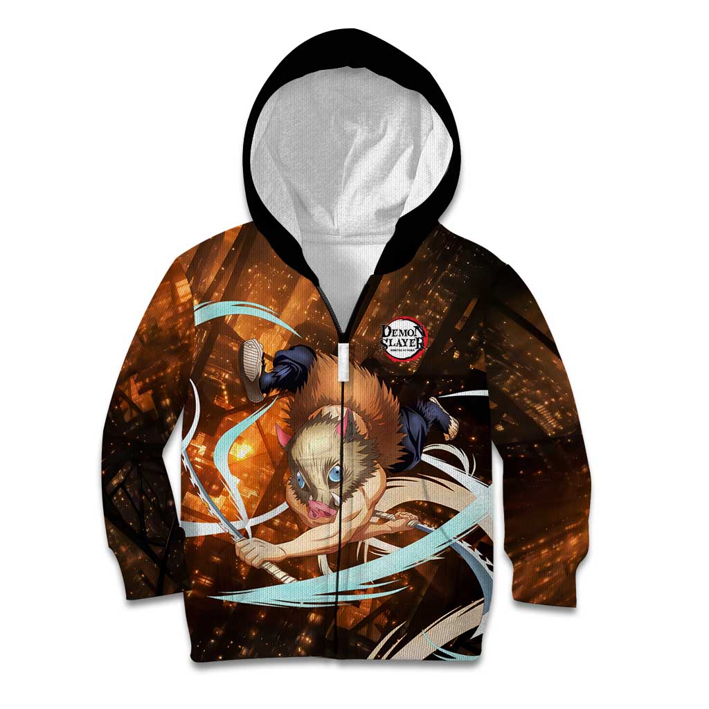 Inosuke - Infinity Castle - Demon Slayer Kid Hoodie Anime Style