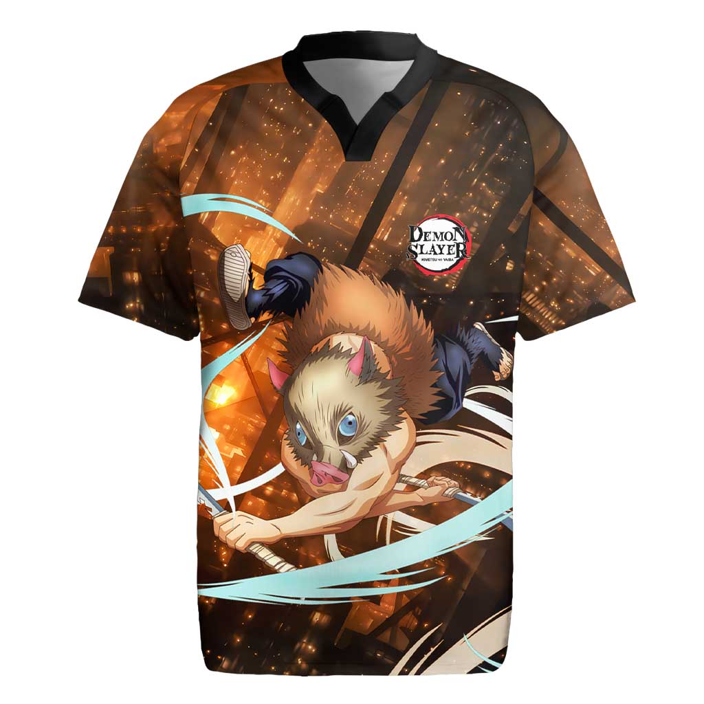 Inosuke - Infinity Castle - Demon Slayer Rugby Jersey Anime Style