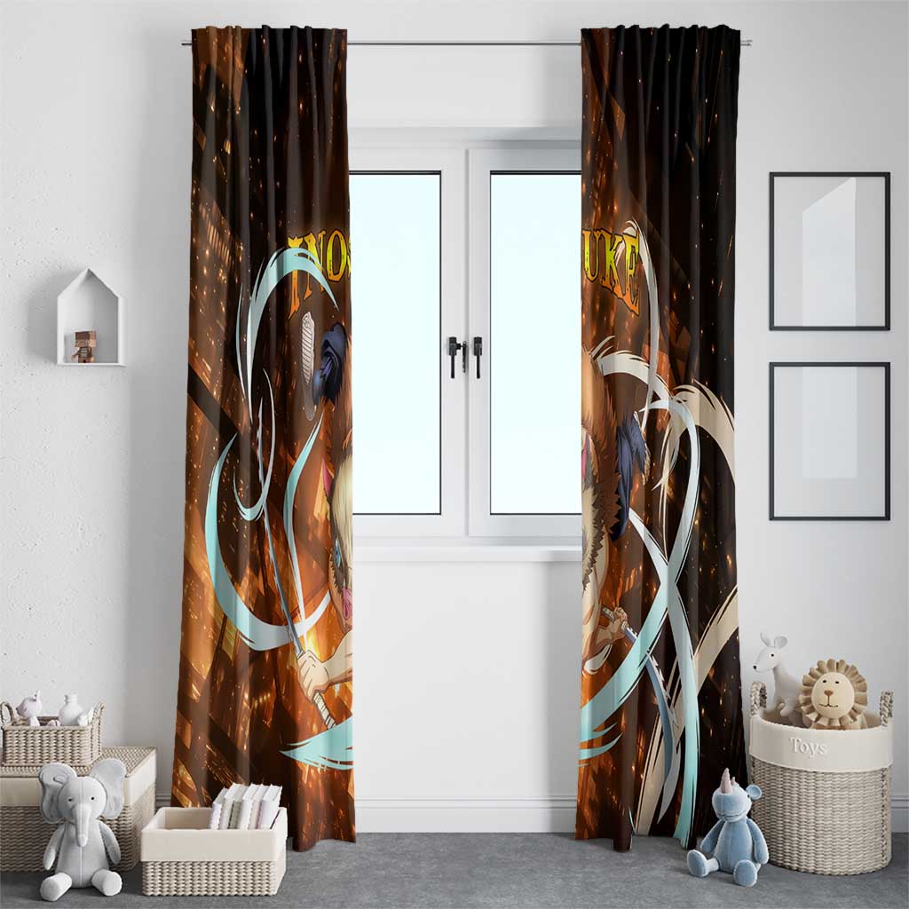 Inosuke - Infinity Castle - Demon Slayer Window Curtain Anime Style