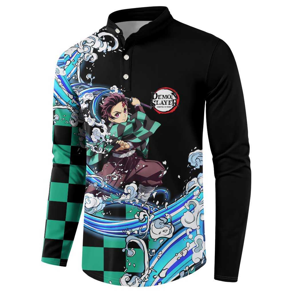Tanjiro Kamado - Demon Slayer Button Sweatshirt Anime Style