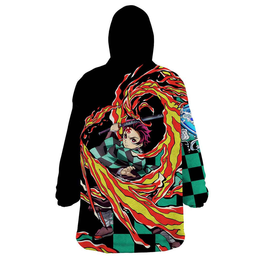 Tanjiro Kamado - Demon Slayer Wearable Blanket Hoodie Anime Style