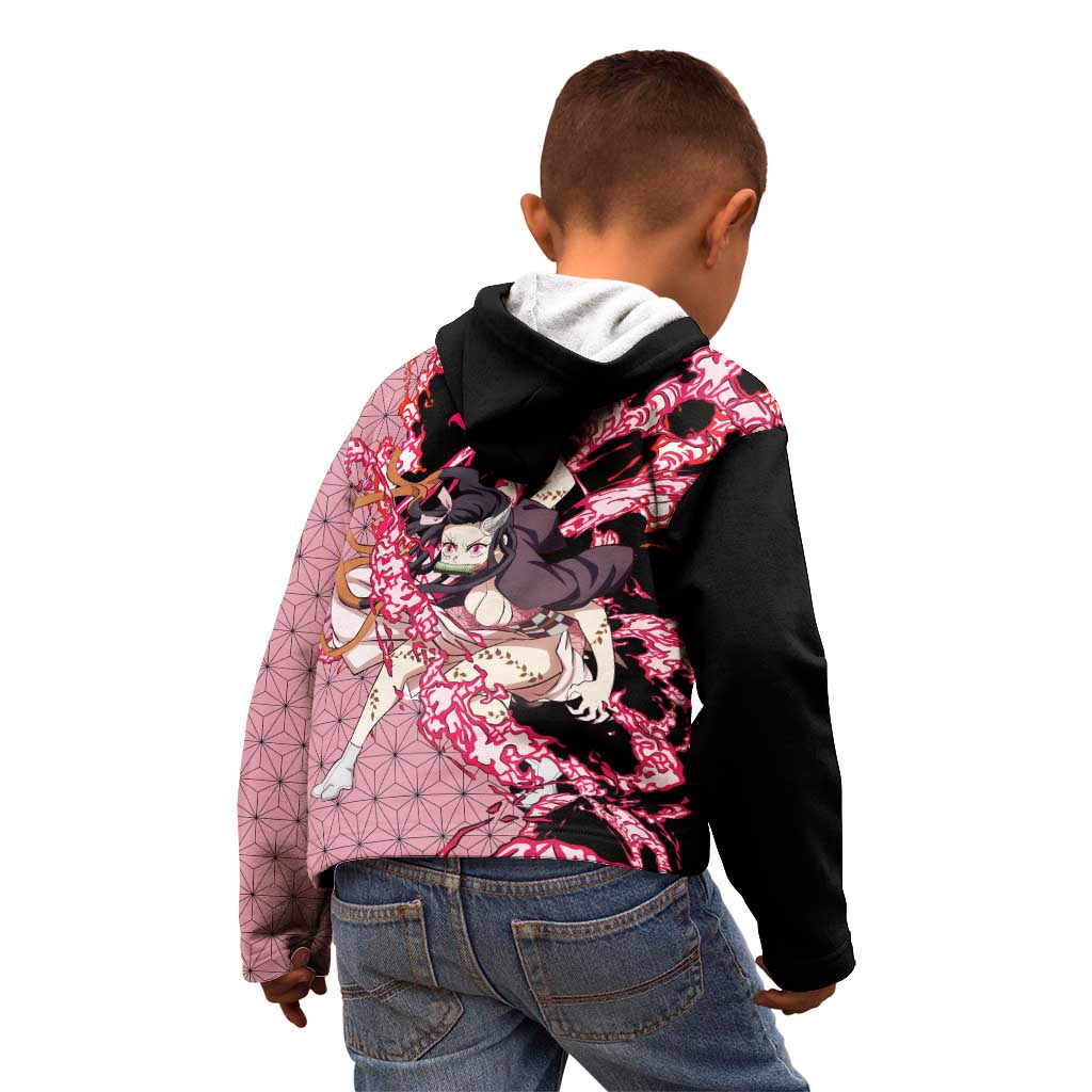 Nezuko Kamado - Demon Slayer Kid Hoodie Anime Style