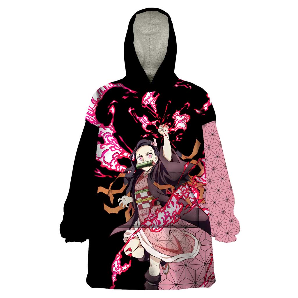 Nezuko Kamado - Demon Slayer Wearable Blanket Hoodie Anime Style