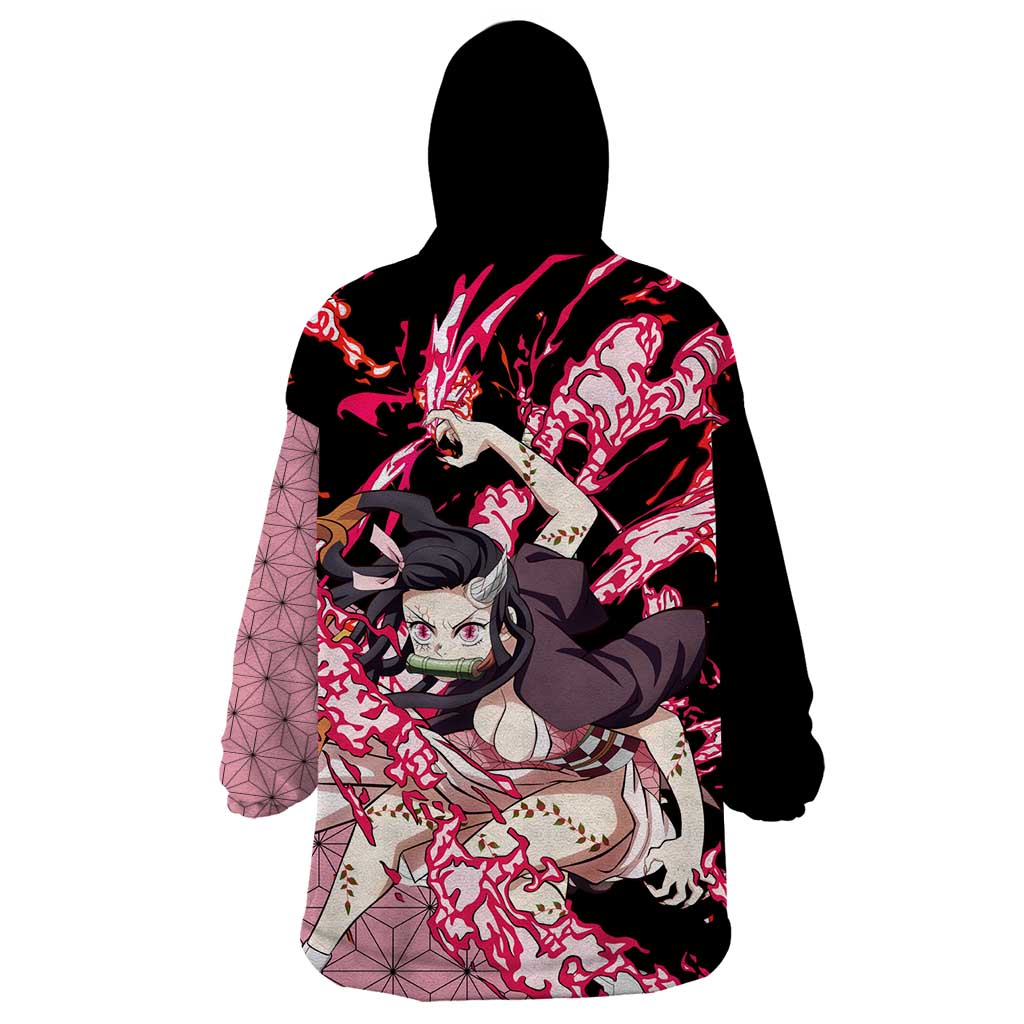 Nezuko Kamado - Demon Slayer Wearable Blanket Hoodie Anime Style