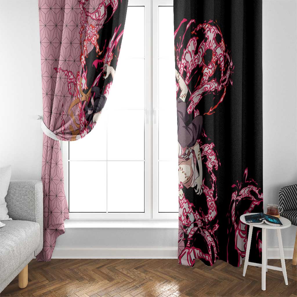 Nezuko Kamado - Demon Slayer Window Curtain Anime Style