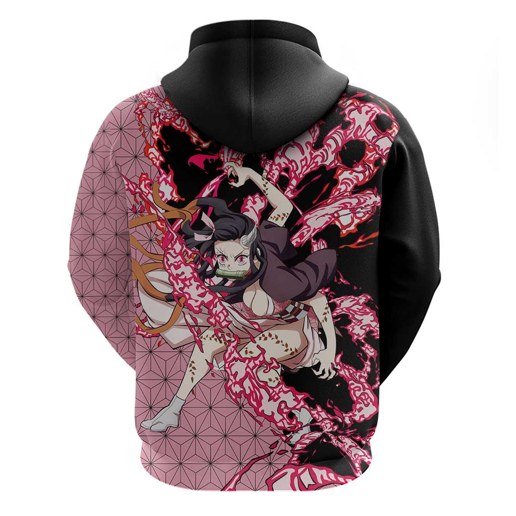 Nezuko Kamado - Demon Slayer Zip Hoodie Anime Style