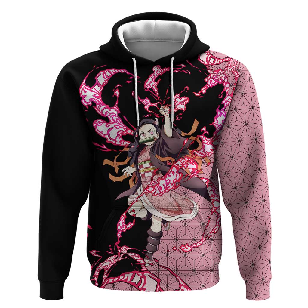 Nezuko Kamado - Demon Slayer Zip Hoodie Anime Style