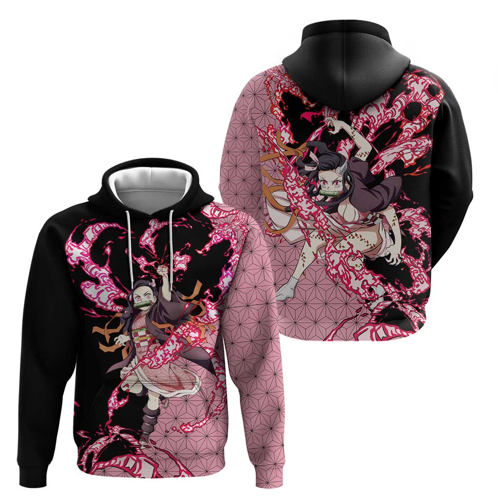 Nezuko Kamado - Demon Slayer Zip Hoodie Anime Style
