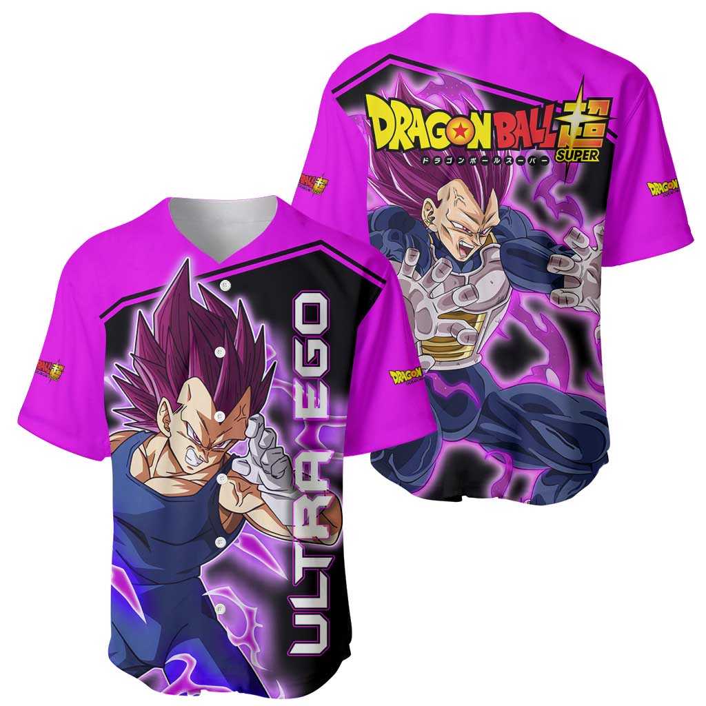 Vegeta Ultra Ego - Dragon Ball Baseball Jersey Anime Style