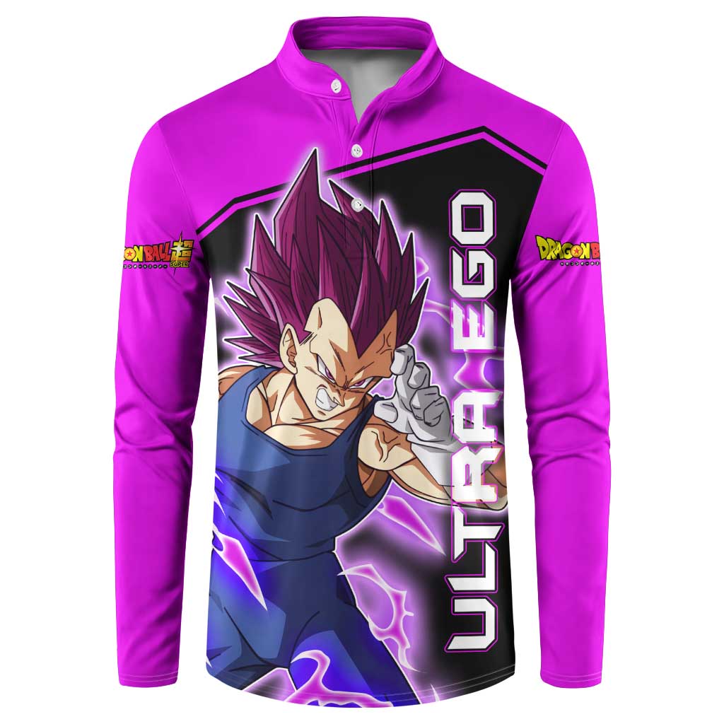 Vegeta Ultra Ego - Dragon Ball Button Sweatshirt Anime Style