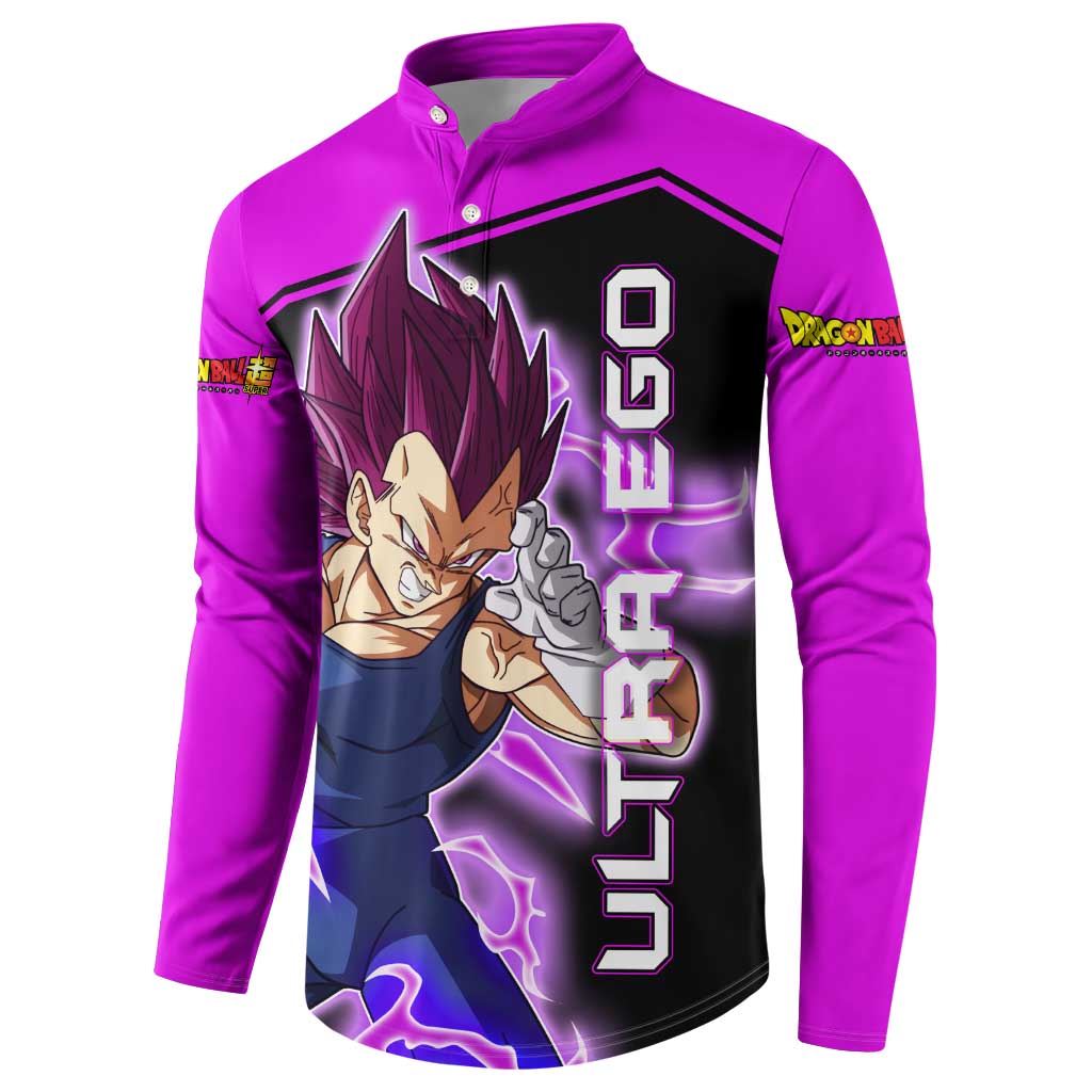 Vegeta Ultra Ego - Dragon Ball Button Sweatshirt Anime Style