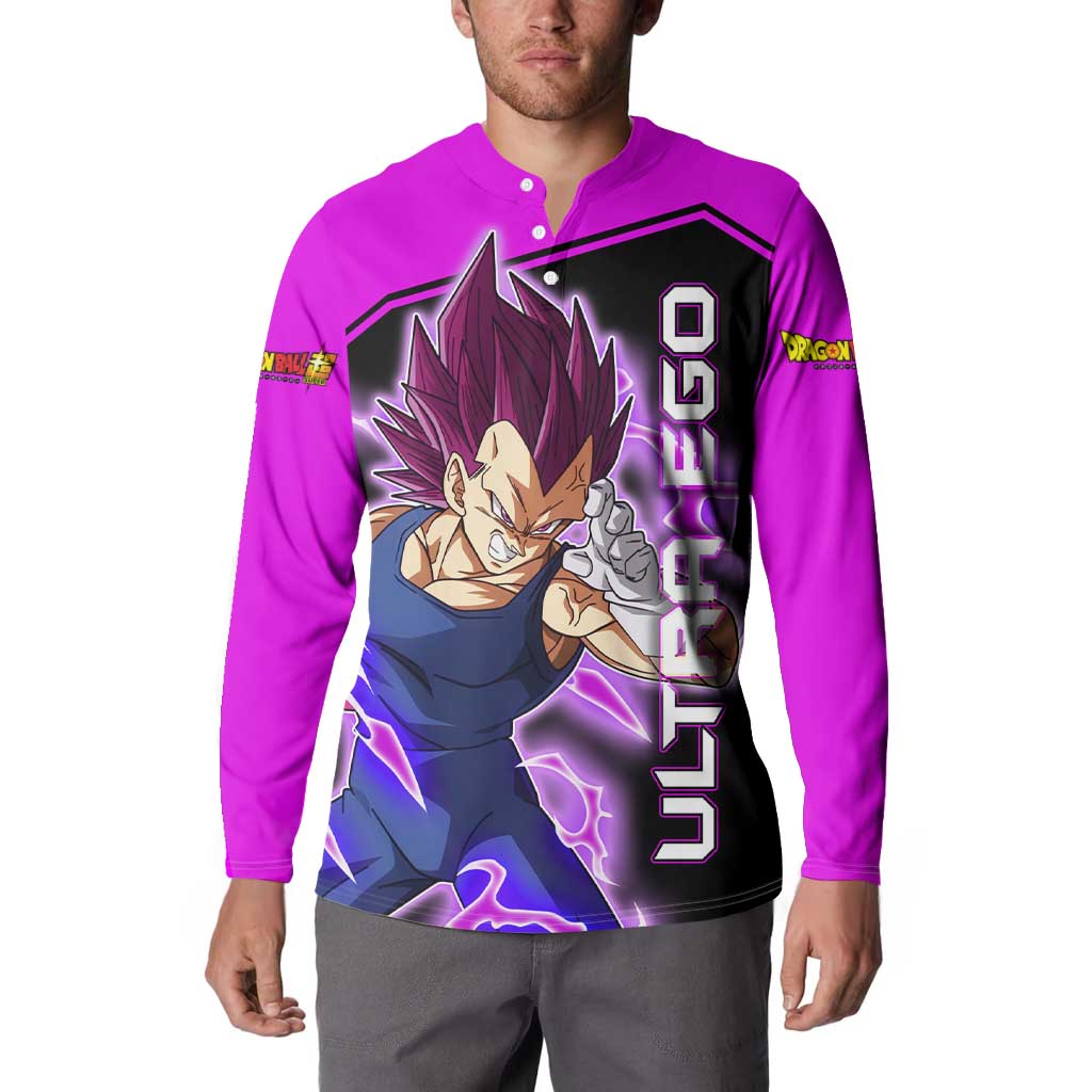 Vegeta Ultra Ego - Dragon Ball Button Sweatshirt Anime Style