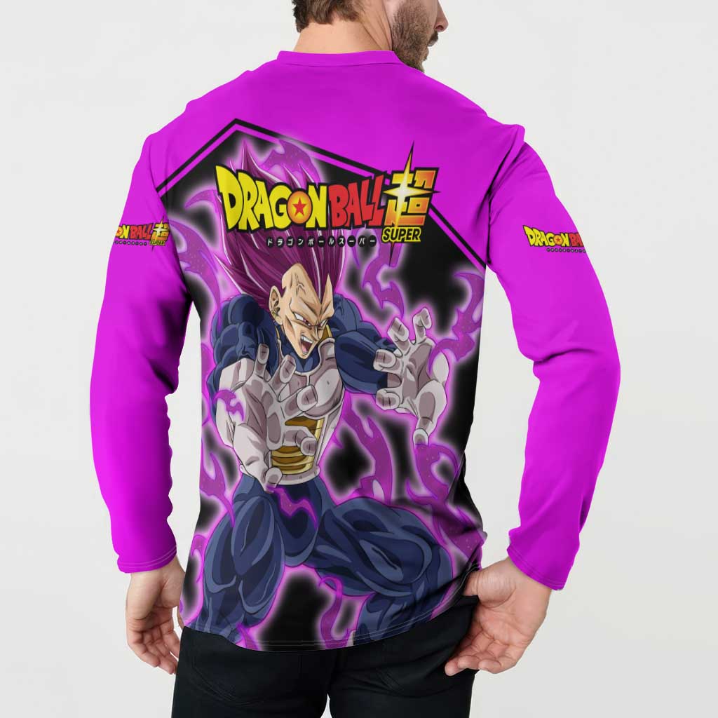Vegeta Ultra Ego - Dragon Ball Button Sweatshirt Anime Style