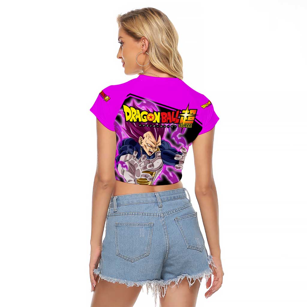 Vegeta Ultra Ego - Dragon Ball Raglan Cropped T Shirt Anime Style