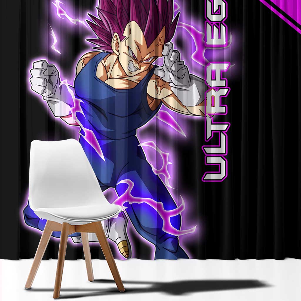 Vegeta Ultra Ego - Dragon Ball Window Curtain Anime Style