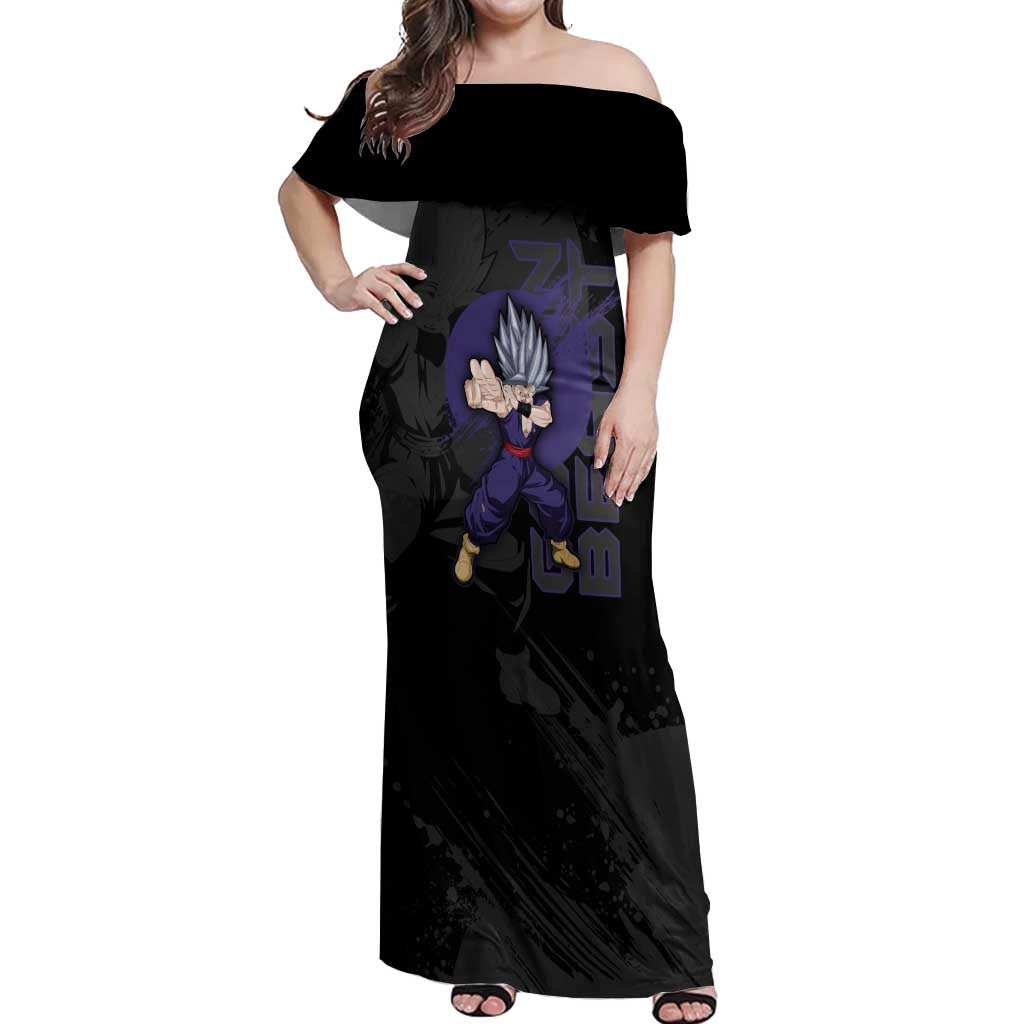 Gohan Beast - Dragon Ball Off Shoulder Maxi Dress Anime Style