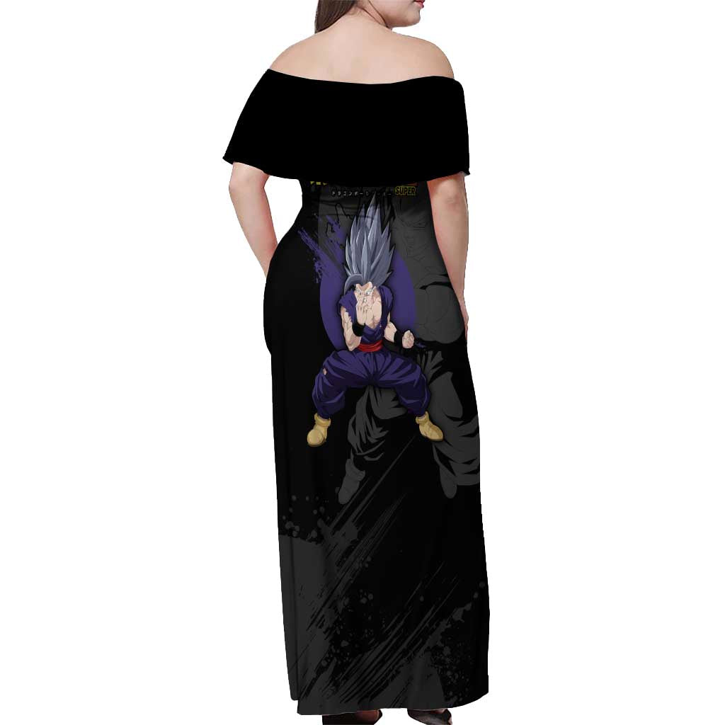 Gohan Beast - Dragon Ball Off Shoulder Maxi Dress Anime Style