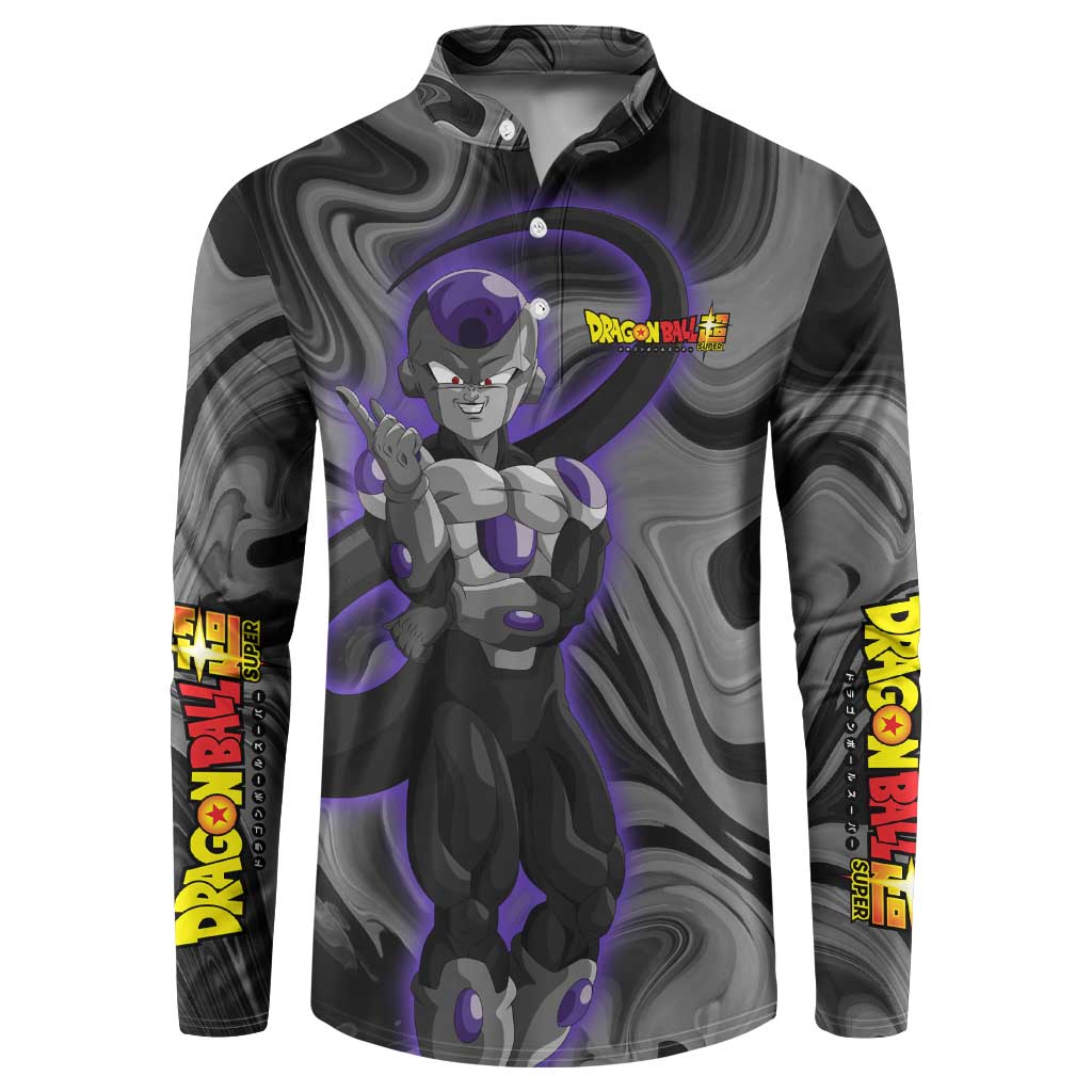 Black Frieza - Dragon Ball Button Sweatshirt Anime Style