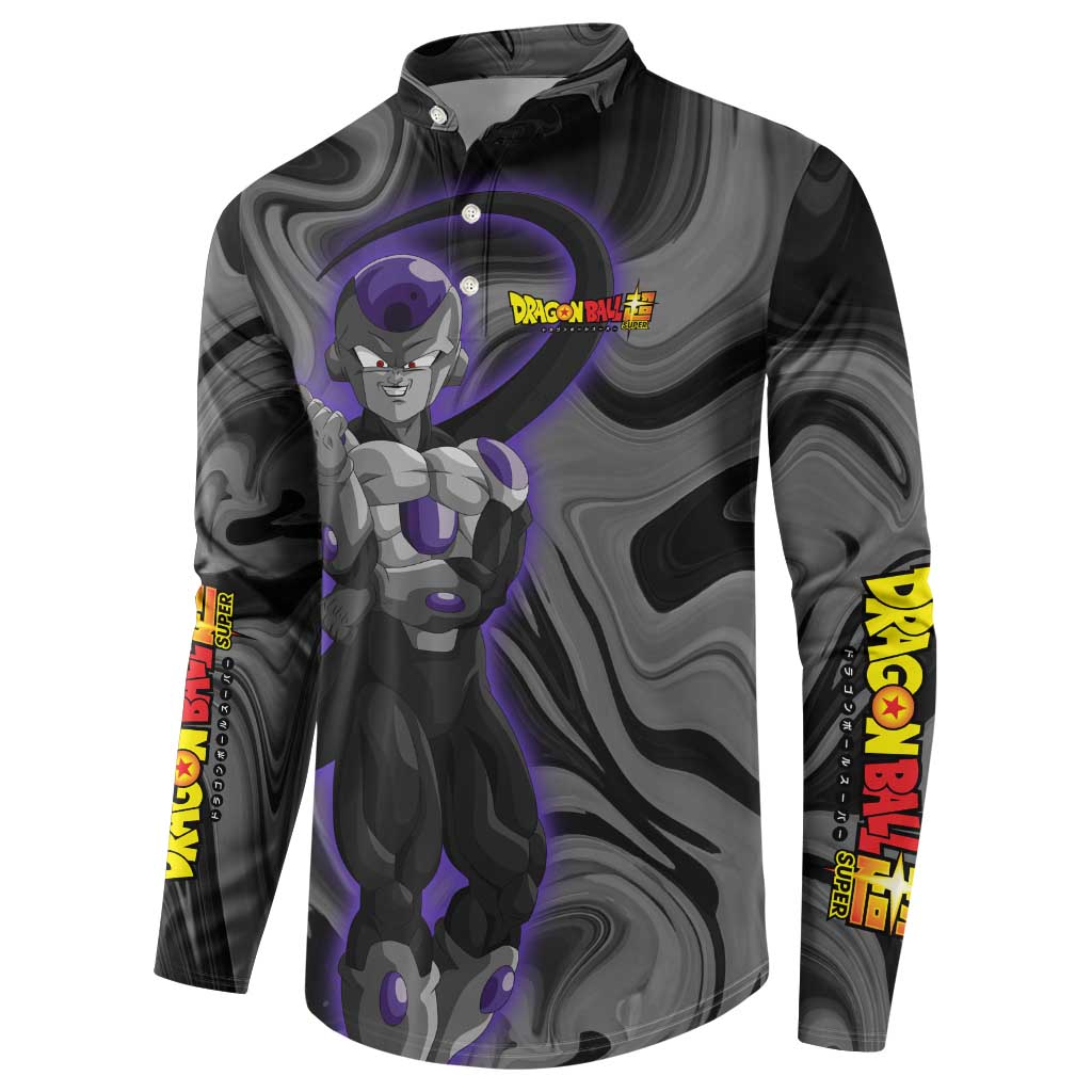 Black Frieza - Dragon Ball Button Sweatshirt Anime Style