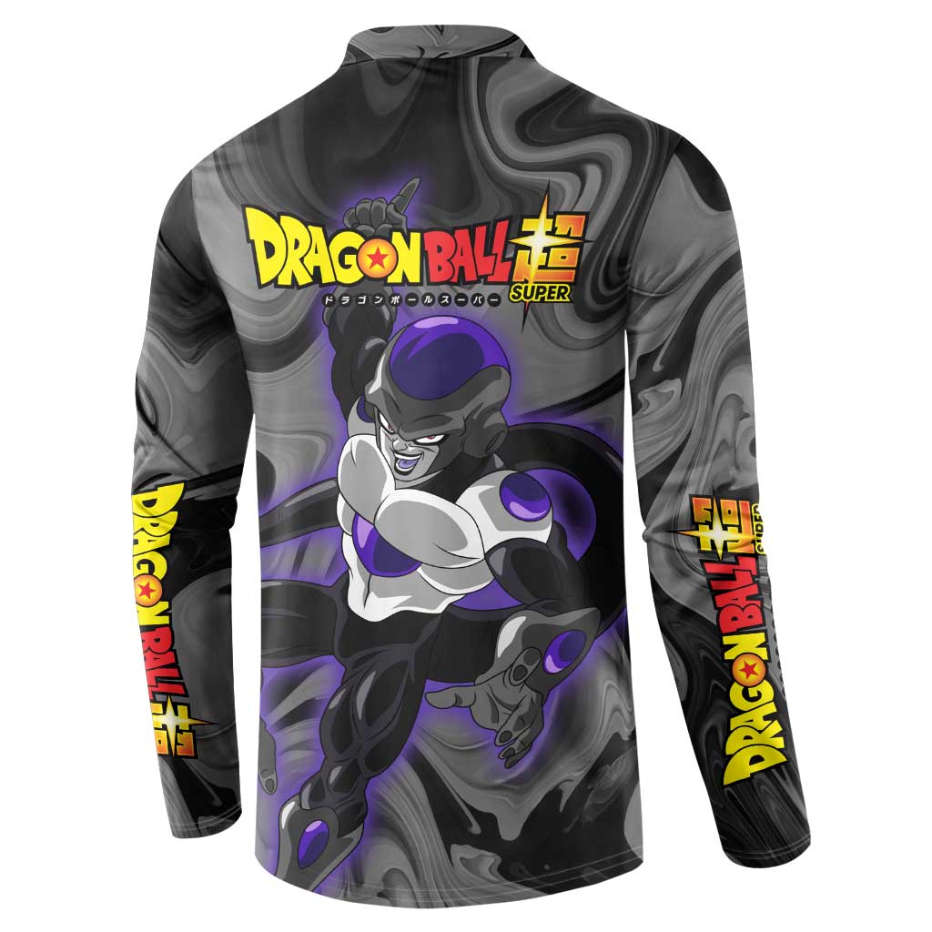 Black Frieza - Dragon Ball Button Sweatshirt Anime Style