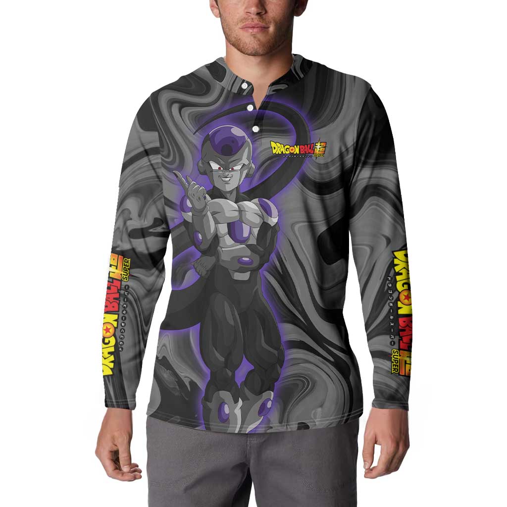 Black Frieza - Dragon Ball Button Sweatshirt Anime Style