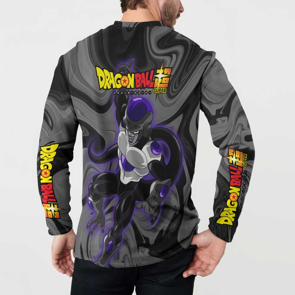 Black Frieza - Dragon Ball Button Sweatshirt Anime Style