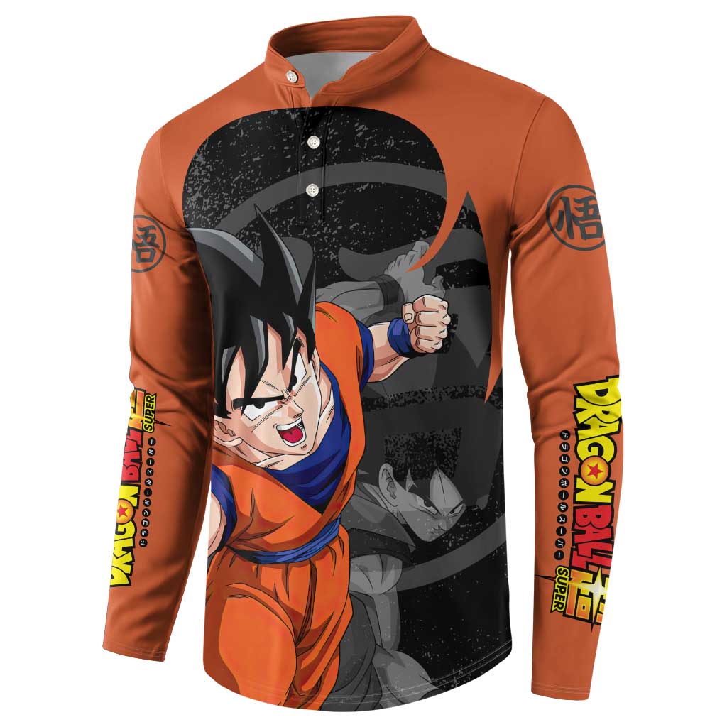 Goku - Dragon Ball Z Button Sweatshirt Anime Style