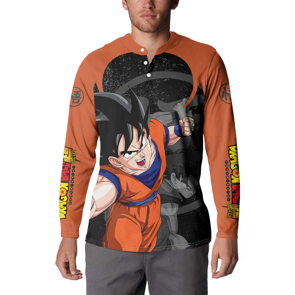 Goku - Dragon Ball Z Button Sweatshirt Anime Style