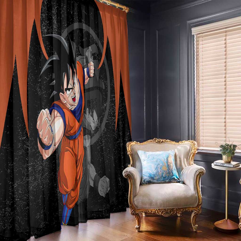 Goku - Dragon Ball Z Window Curtain Anime Style