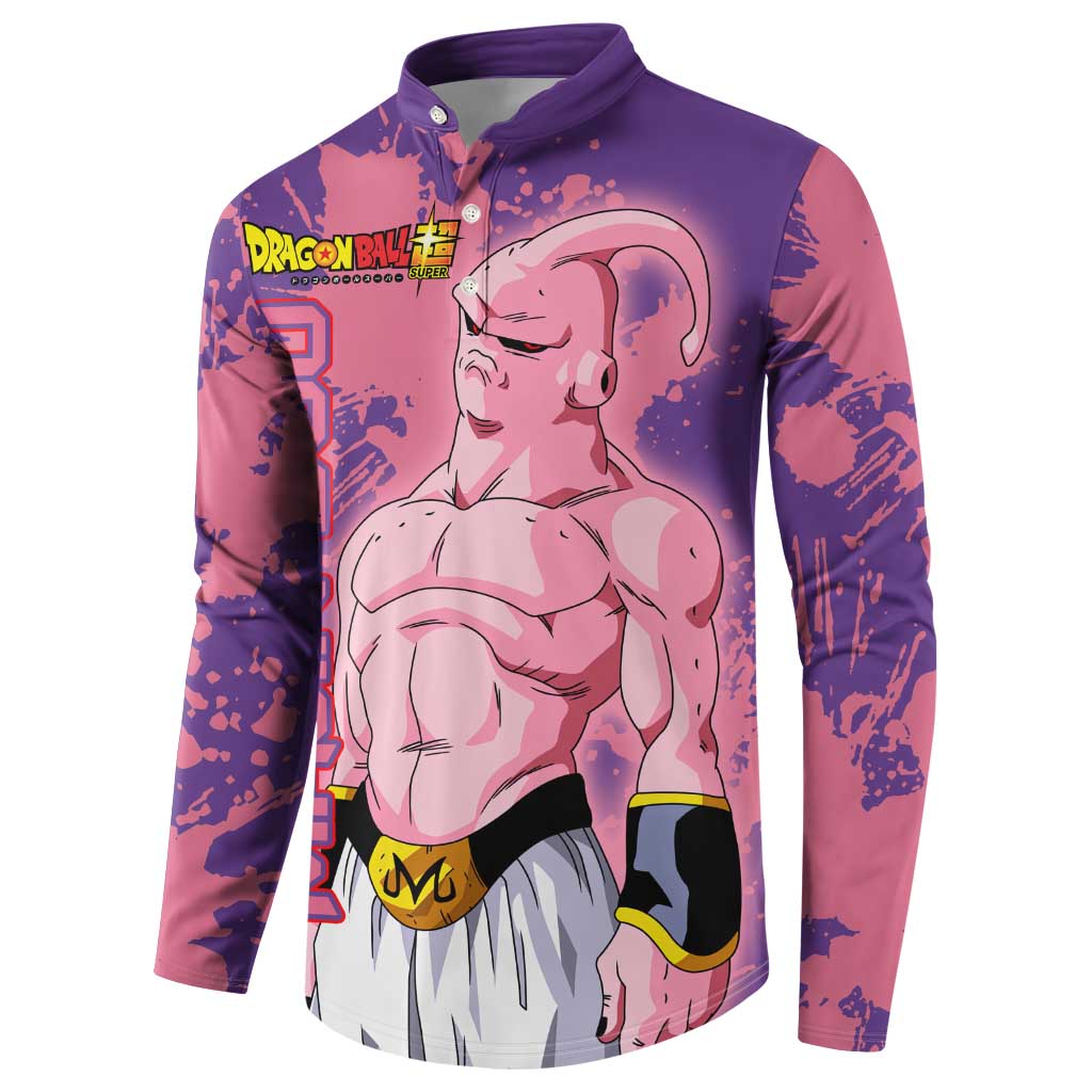 Skinny Majin Buu - Dragon Ball Button Sweatshirt Anime Style