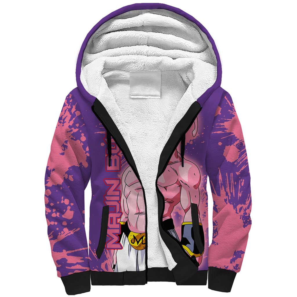 Skinny Majin Buu - Dragon Ball Sherpa Hoodie Anime Style