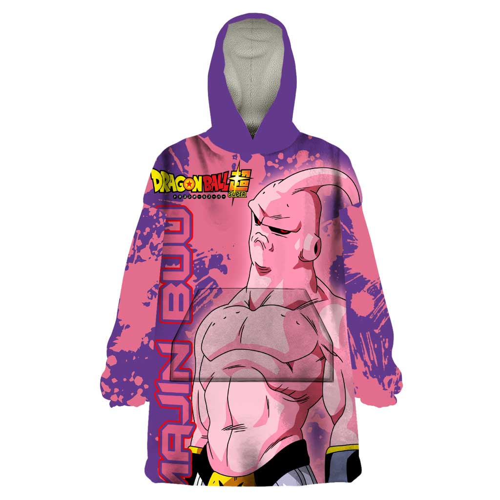 Skinny Majin Buu - Dragon Ball Wearable Blanket Hoodie Anime Style