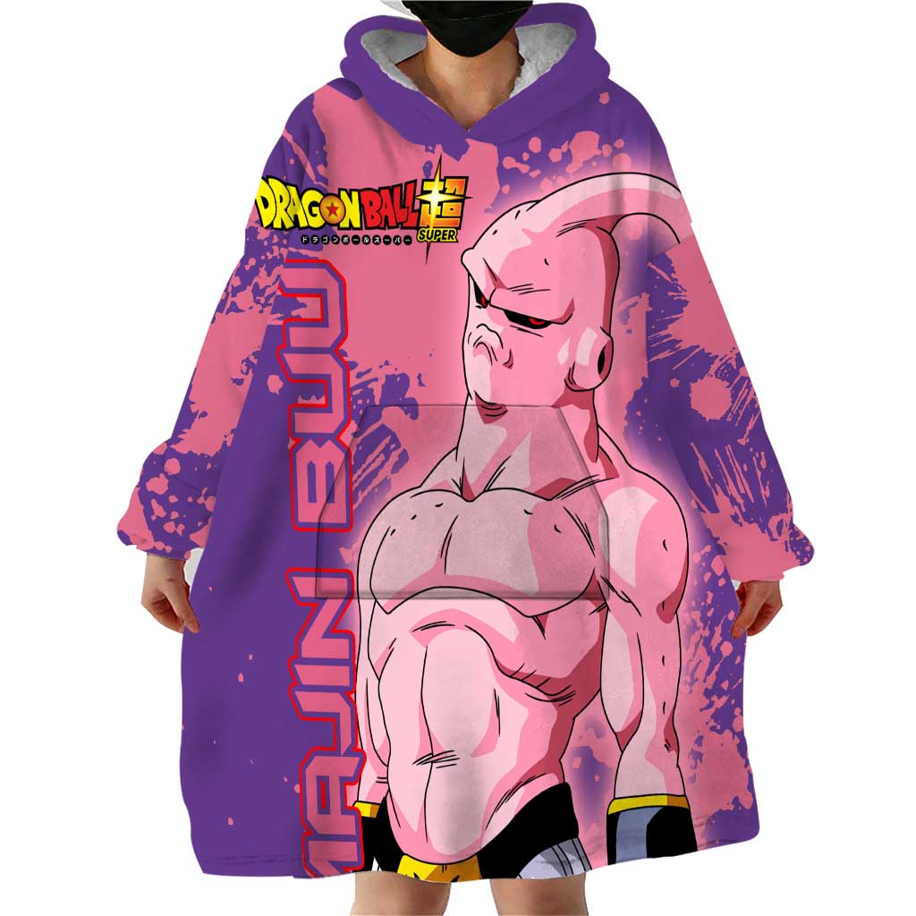 Skinny Majin Buu - Dragon Ball Wearable Blanket Hoodie Anime Style