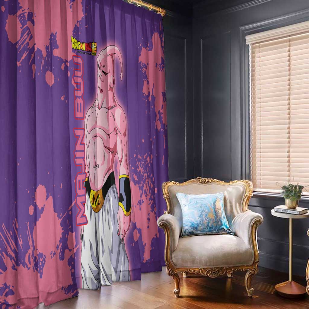 Skinny Majin Buu - Dragon Ball Window Curtain Anime Style