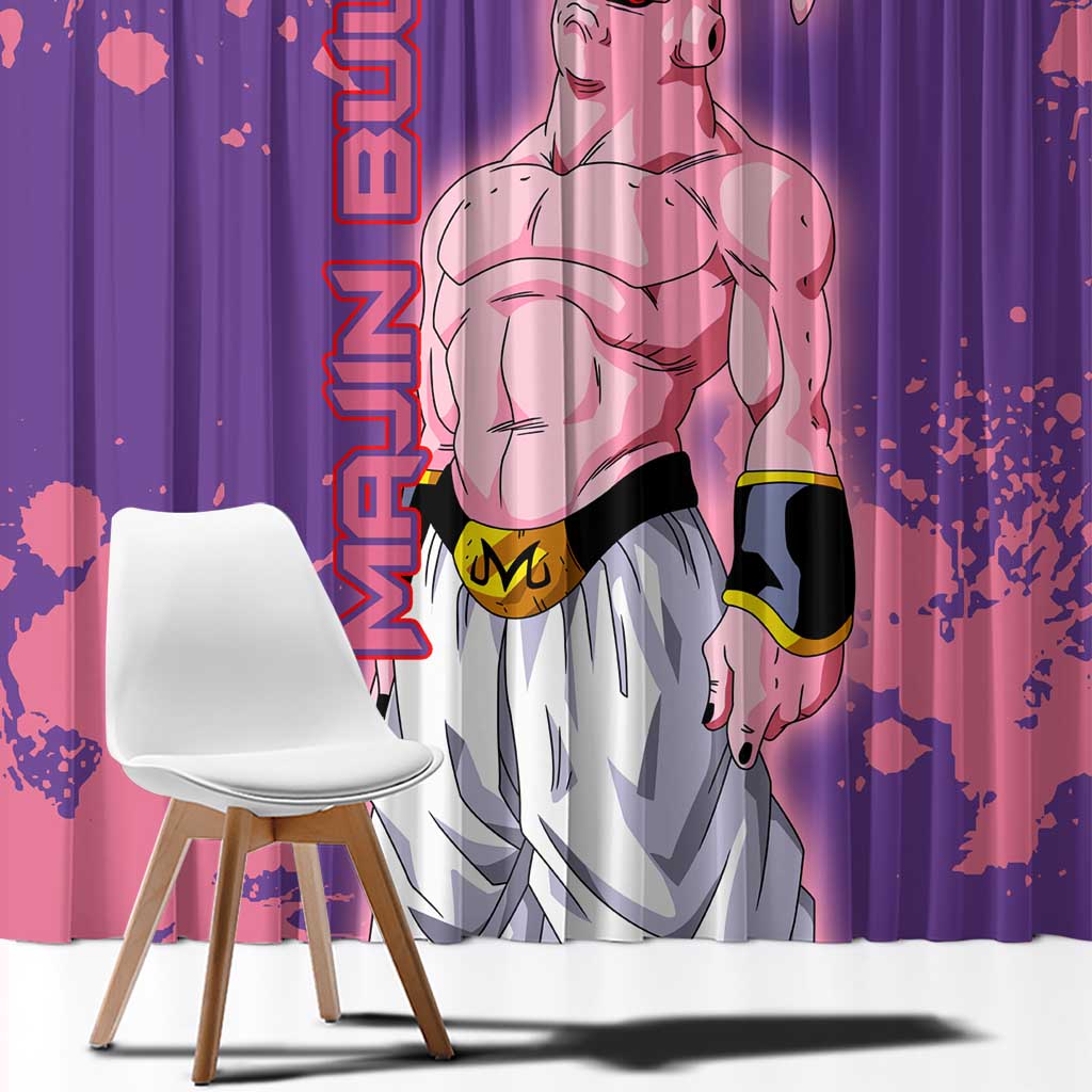 Skinny Majin Buu - Dragon Ball Window Curtain Anime Style