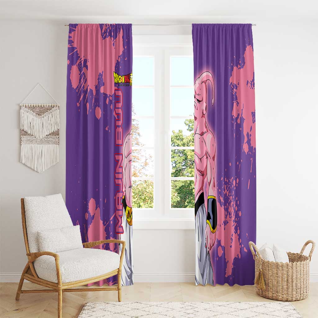 Skinny Majin Buu - Dragon Ball Window Curtain Anime Style